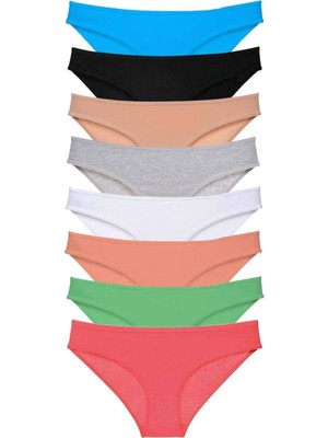 Najmaddin 8 Adet Süper Eko Set Likralı Kadın Slip Külot Set 7 Tedarik Najmaddin