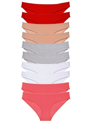 Najmaddin 10 Adet Süper Eko Set Likralı Kadın Slip Külot 507 Tedarik Najmaddin