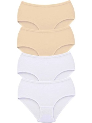 Najmaddin 4 Adet Tutku Kadın Yüksek Bel Bato Kalın Lastik Külot S9 Tedarik Najmaddin