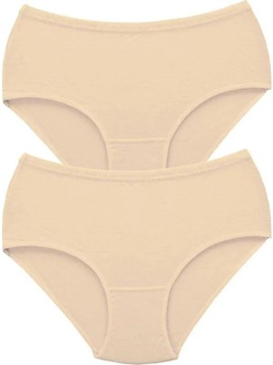 Najmaddin 2 Adet Tutku Kadın Yüksek Bel Bato Kalın Lastik Külot Ten Tedarik Najmaddin