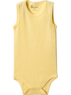 Najmaddin Sarı Askılı Body Zıbın 2-7 Yaş Çocuklar Için (1 Adet) Alttan Çıtçıtlı Özel