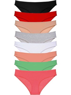 Najmaddin 8 Adet Süper Eko Set Likralı Kadın Slip Külot Set 1 Tedarik Najmaddin