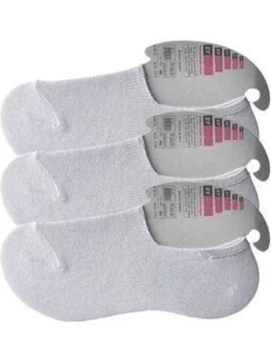 Najmaddin Beyaz Kadın Babet Çorap 3 Çift Tedarik Najmaddin