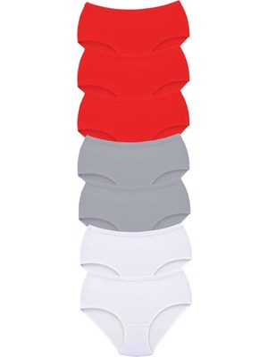 Najmaddin 7 Adet Tutku Kadın Yüksek Bel Bato Kalın Lastik Külot S19 Tedarik Najmaddin