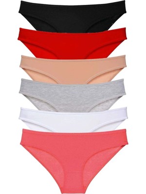 Najmaddin 6 Adet Süper Eko Set Likralı Kadın Slip Külot Renk 3 Tedarik Najmaddin