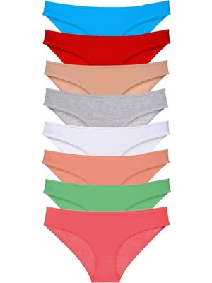Najmaddin 8 Adet Süper Eko Set Likralı Kadın Slip Külot Set 8 Tedarik Najmaddin