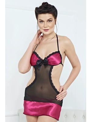 Najmaddin Kadın Şık Saten Gecelik Takım 3528 - Royaleks Tedarik Najmaddin