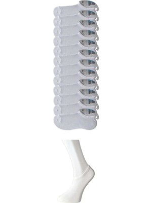 Najmaddin Beyaz Erkek Görünmez Çorap 12 Çift Tedarik Najmaddin