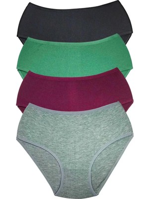 Najmaddin 4 Adet Kadın Yüksek Bel Ribana Bato Külot S042 Tedarik Najmaddin