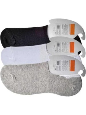 Najmaddin Siyah Gri ve Beyaz Erkek Babet Çorap 3 Çift Tedarik Najmaddin