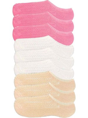 Najmaddin 9 Adet Kadın Sneaker Dantelli File Pamuklu Yumuşak Çorap Tedarik Najmaddin