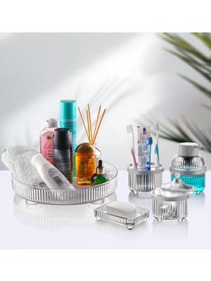 Najmaddin 5 Parça Banyo Seti Beyaz Tedarik Najmaddin