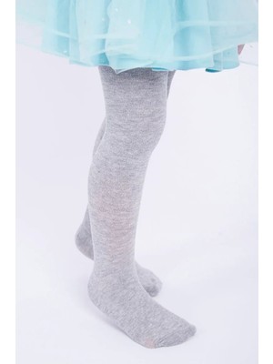 Najmaddin Kız Çocuk Pamuklu Külotlu Çorap Renk Gri Tedarik Najmaddin