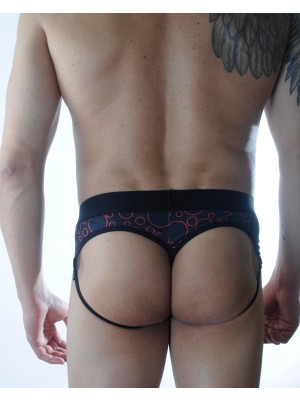 bebekokusu Erkek Daire Desenli Fantezi Jockstrap