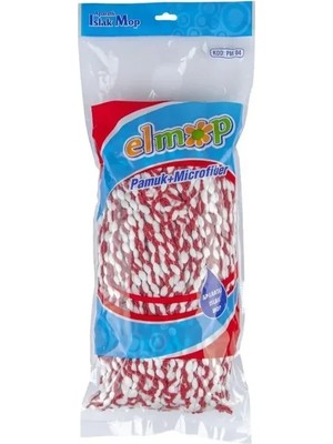 Najmaddin Yedek Islak Vidalı Mop Paspas Püskül Ucu - Pamuklu Mikrofiber Ipli Mop Yedeği Başlı�