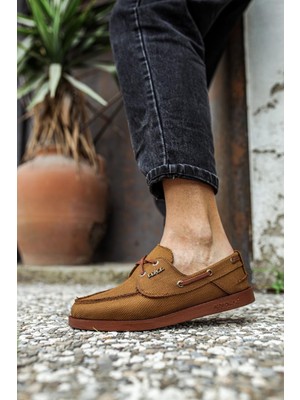 Feifei Mevsimlik Keten Ayakkabı Taba