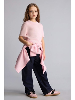 DeFacto Baggy Fit Jean Pantolon Kız Çocuk H6075A826SP