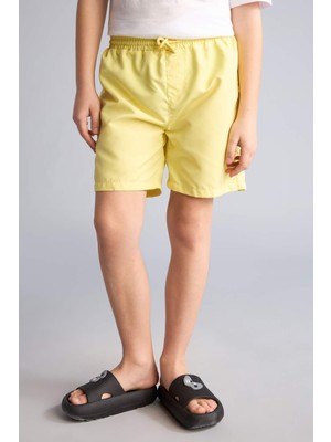 DeFacto Basıc Düz Deniz Şortu Erkek ÇOCUK B7494A826HS