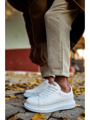 Feifei Yüksek Taban Günlük Ayakkabı Beyaz