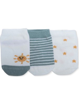 Hellobaby Erkek Bebek 3lü Bilek Çorap Hayvan Baskılı