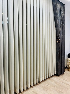 Aleyna Home Taç Çelik Tül Perde Vizon Renk Ekstraforlu Pilesiz
