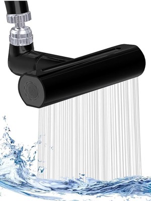 FAWER Faucet & Shower 360° 4 Farklı Modlu Fonksiyonel Şelale Perlatör Musluk Batarya Ucu Başlığı