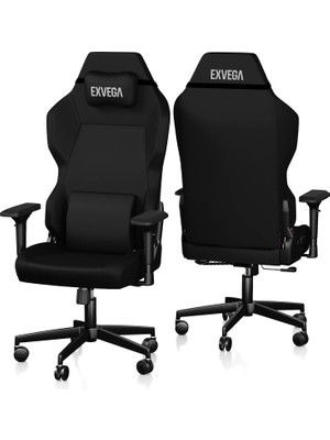 Exvega Andromeda Premium Kumaş Oyuncu Koltuğu Siyah