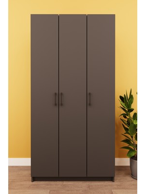 Asra Trend Lüks 3 Kapaklı Portmanto Askılı Vestiyer %100 MDF Ayakkabılık Dolabı V07