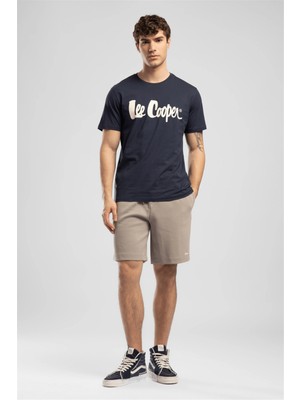 Lee CooperLacivert Erkek %100 Pamuk T-Shirt 262 LCM 242004 LONDONLOGO LACİVERT