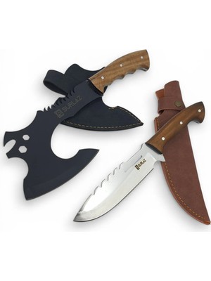 SürLaz Kamp Balta Bıçak Seti Outdoor Bıçak Kamp Outdoor Seti 2 Parça