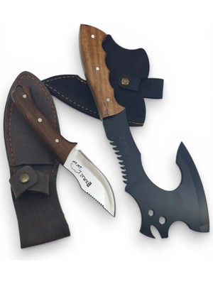 SürLaz Outdoor Balta Nacak Outdoor Bıçak Kamp Baltası 2'li Set