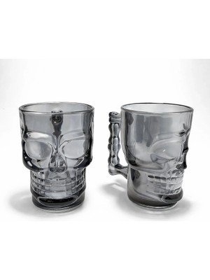 Uravas Store 2'li Cam Kurukafa Kupa Bardak Seti ALK5114