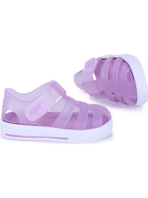 Igor Lila Renkli Kız/Erkek Çocuk Sandalet 31 Numara Mikrofiber Malzeme ile Hafif ve Konforlu