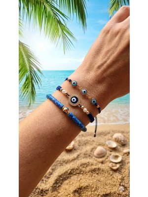Karma Shop Ocean Spirit – 3’lü Nazar Bileklik Seti