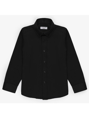 U.s. Polo Assn. Erkek Çocuk Siyah Gömlek Basic 50324687-VR046