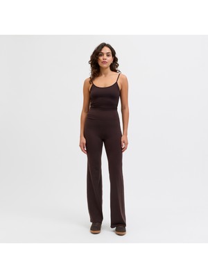 Jack & Jones Kadin Yuksek Bel Yoga Tayti Interlock Kumas Esnek Spor Tayt