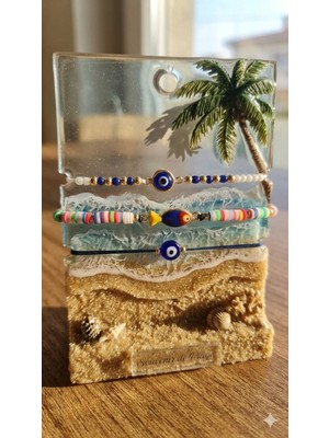 Karma Shop Souvenir De Plage – 3’lü El Yapımı Bileklik Seti