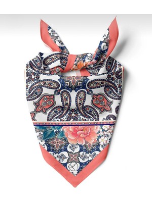618 Concept 55X55 Renkli Çini Bandana/ Fular