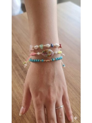 Karma Shop Rainbow Charm – 3’lü El Yapımı Bileklik Seti