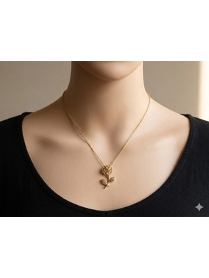 Karma Shop Işıltılı Gül Bahçesi Kolye