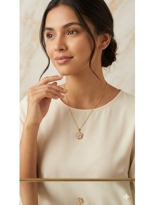 Karma Shop Taşlı Dört Yapraklı Yonca