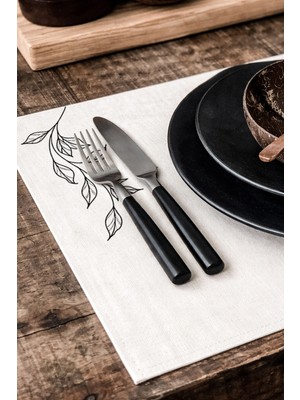 Grafiklas Ham Keten Amerikan Servis 30X42 cm – Özel Tasarım Dijital Baskılı Servis Altlığı