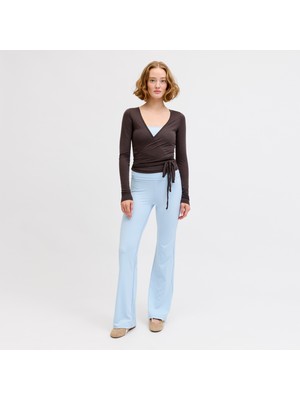 Jack & Jones Kadin Yuksek Bel Yoga Tayti Interlock Kumas Esnek Spor Tayt