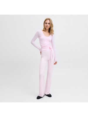 Jack & Jones Kadin Yuksek Bel Yoga Tayti Interlock Kumas Esnek Spor Tayt