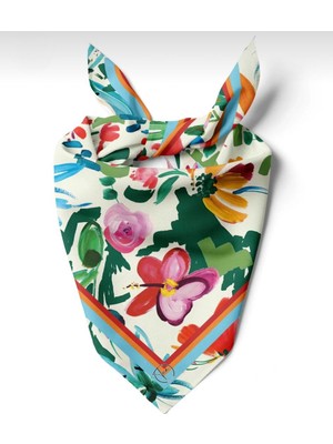 618 Concept 55X55 Çiçek Bahçesi Bandana/ Fular