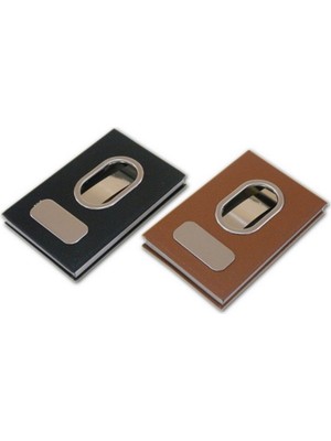 İlanib Ticaret Parmak Sürgülü Kartvizitlik Deri Mekanizmalı Kartlık Cüzdanı (5567)