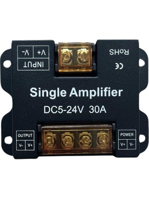 Dimmer-Tek Kanal LED Amplifier- Repeater Güçlendirici 12-24V 30A