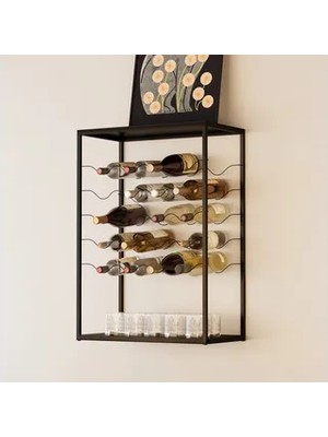 Vivense Noir Duvar Şaraplığı