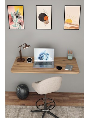 Alpa Ev Mobilya Katlanabilir Duvara Monte Masa - 50X90 cm Ofis, Ev Çalışma Masası