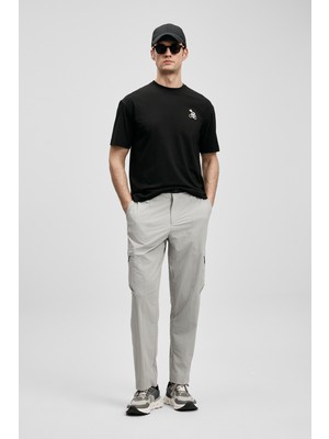 Lufian Respect Erkek Beach Jogger Pantolon Regular Fit Siyah